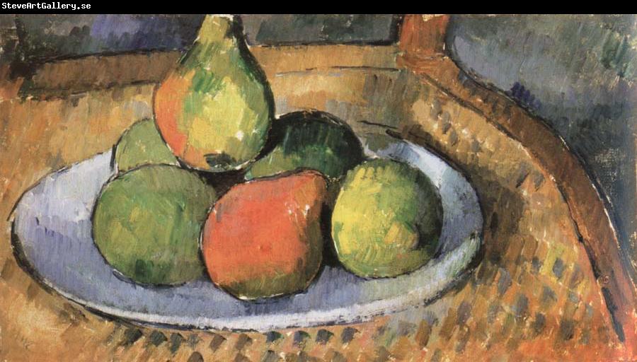 Paul Cezanne pears on a chair